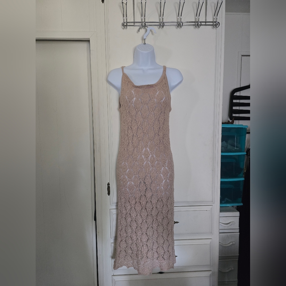 Crochet Midi Dress/Swimsuit Cover-Up [X-SMALL]